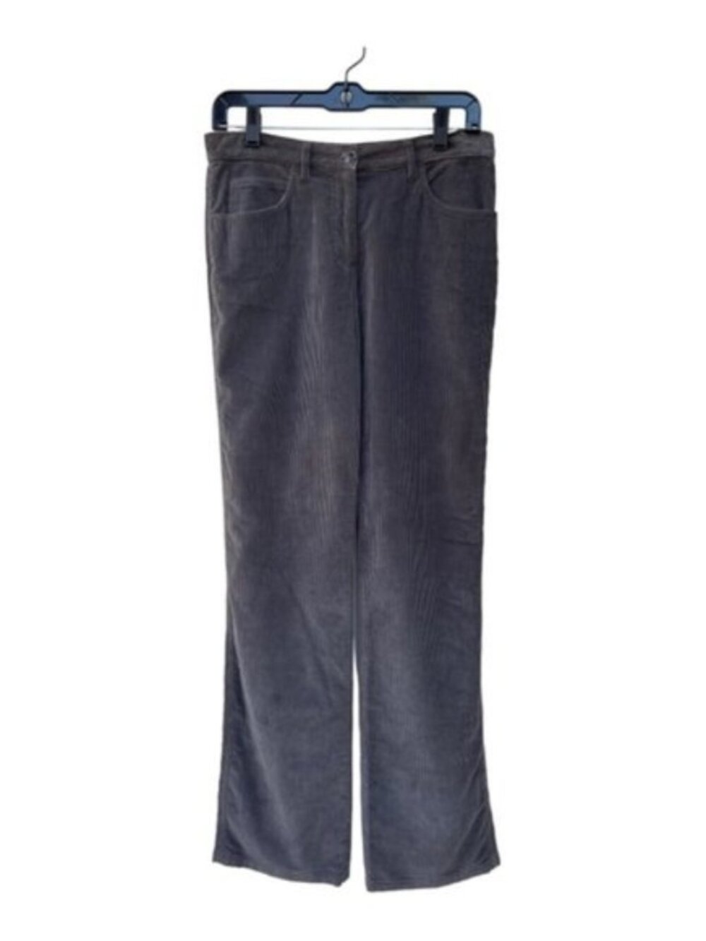 Armani Collezioni Gray Corduroy Straight Leg Pants Women's Size 6 Vintage